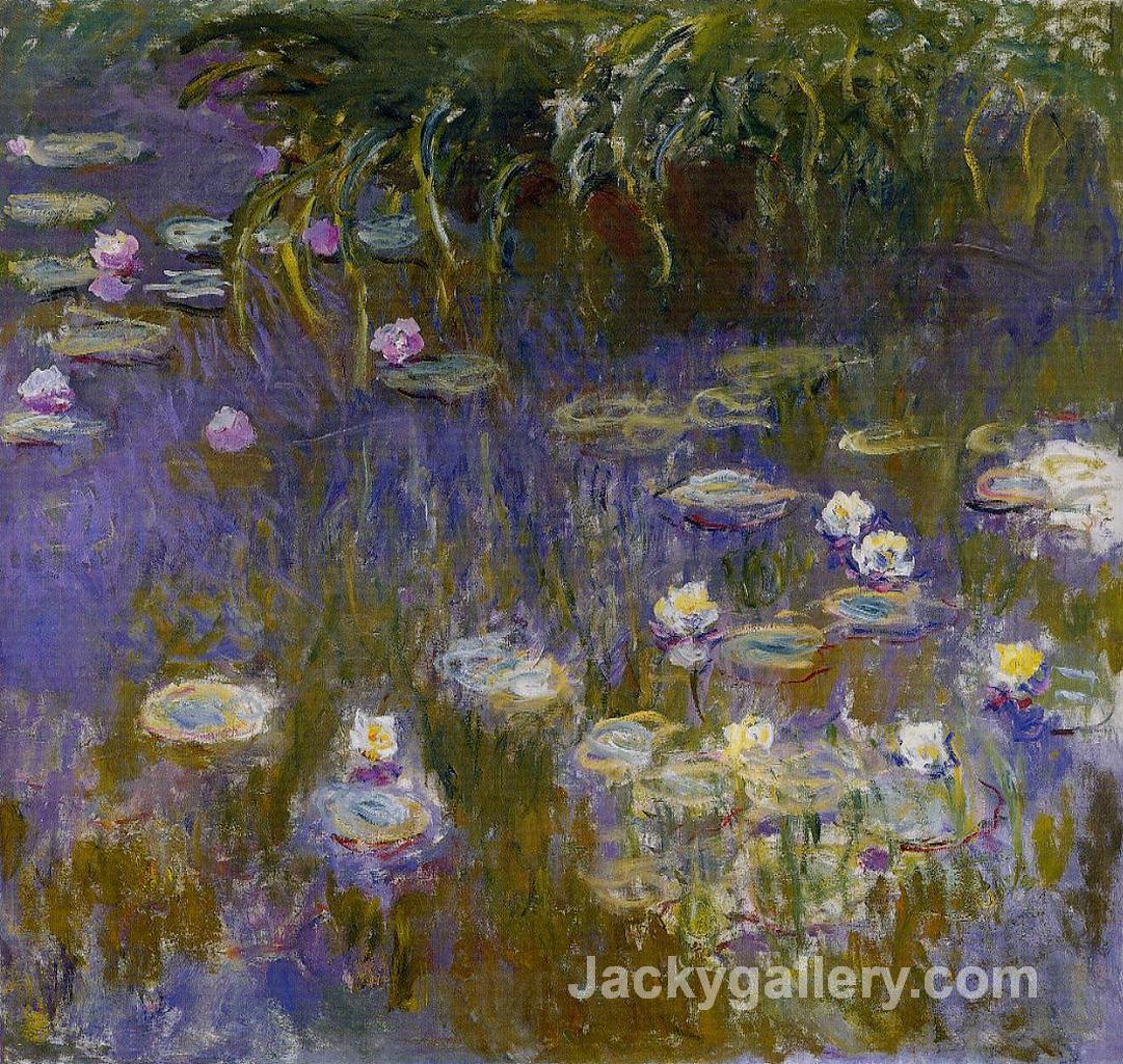 Water Lilies, Yellow and Lilac by Claude Monet paintings reproduction